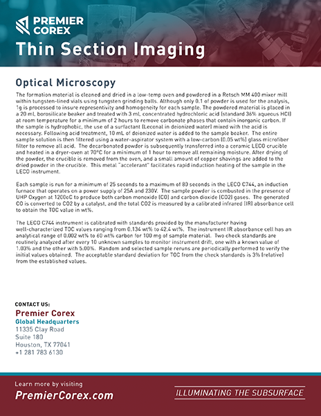 Thin Section Imaging